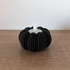 Ryflowana Dynia Świecznik Ozdoba Jesienna Do Domu LED Tealight